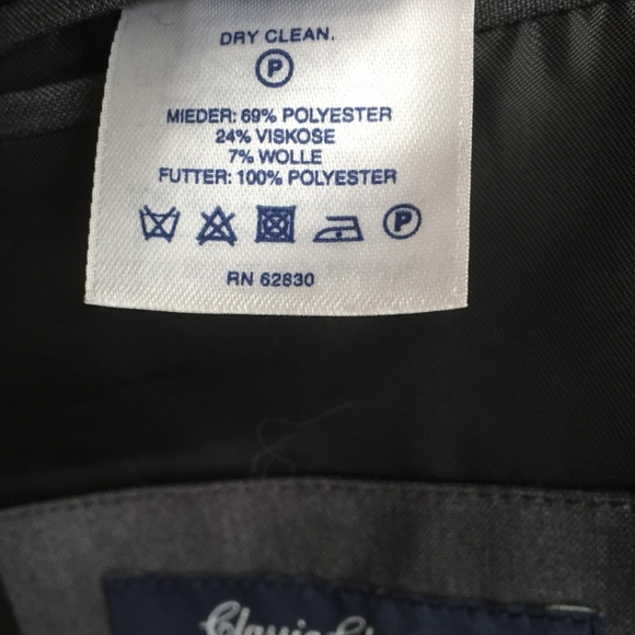 LANDS' END Men's Suit (+Neck Tie), Grey, size 44R - Picture 6 of 8